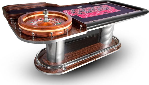 Deluxe Executive Roulette Table Customizable (Wheel Not Included)