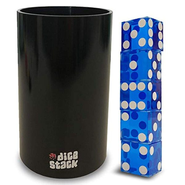 Dice Stacking PRO Cup Set - Professional Straight Cups with 5 Razor Edges