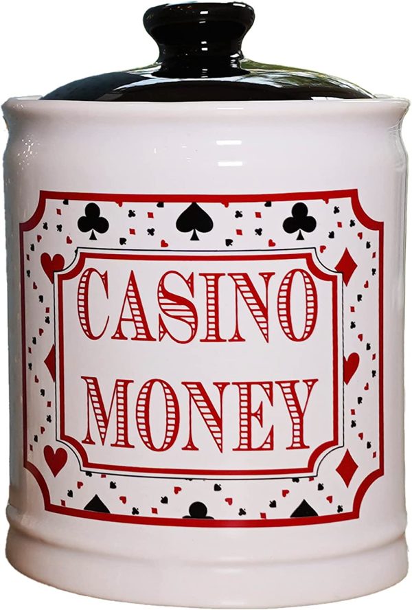 Cottage Creek Casino Money Jar, Casino Piggy Bank, Slots Casino Party Decorations, Casino Gifts