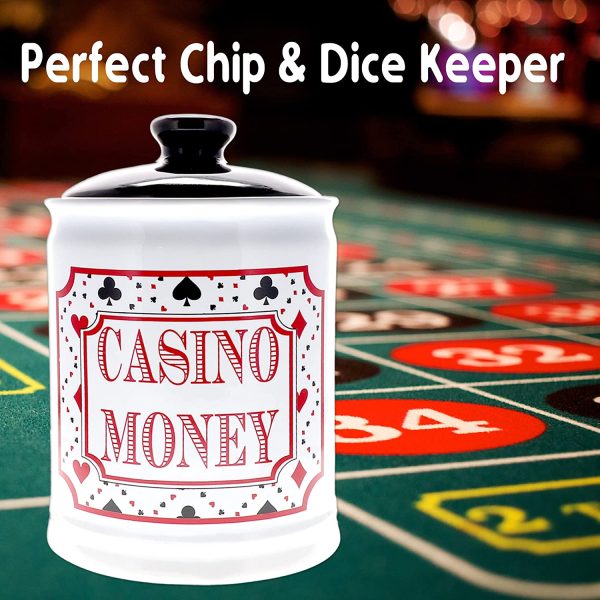 Cottage Creek Casino Money Jar, Casino Piggy Bank, Slots Casino Party Decorations, Casino Gifts - Image 2