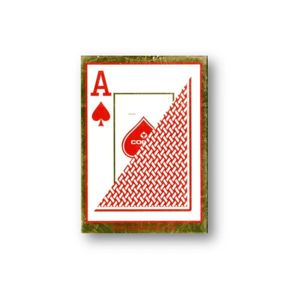 COPAG Texas Hold'Em Plastic Poker Size Jumbo Index Single Deck Red - Image 2