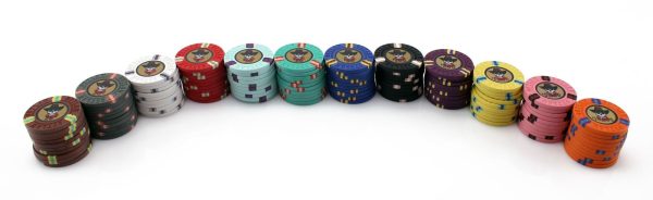 25PC 13G OUTLAW CLAY POKER CHIPS (12 COLORS) - Image 2